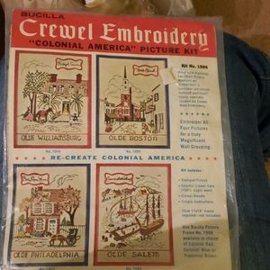 Bucilla Crewel Embroidery Antique/Vintage